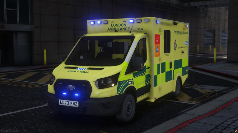 2023 Ford Transit Ambulance - London Style - Whelen Setup