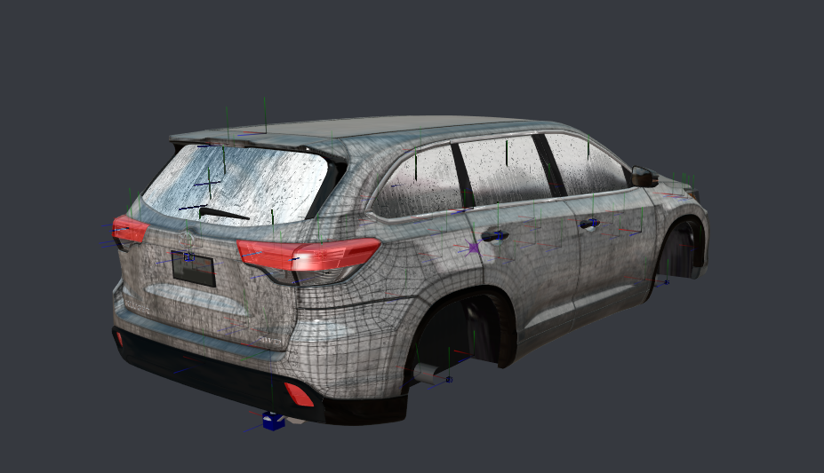 Toyota Kluger 2018 Z3D Model