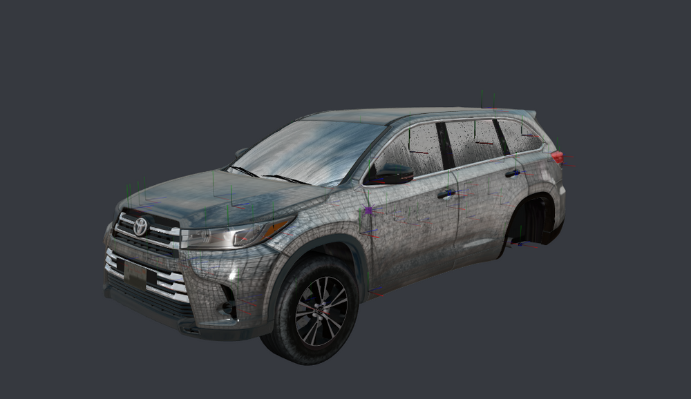 Toyota Kluger 2018 Z3D Model