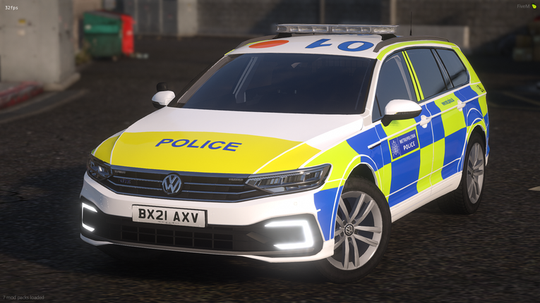 Metropolitan Police 2021 Volkswagen Passat GTE Area Car
