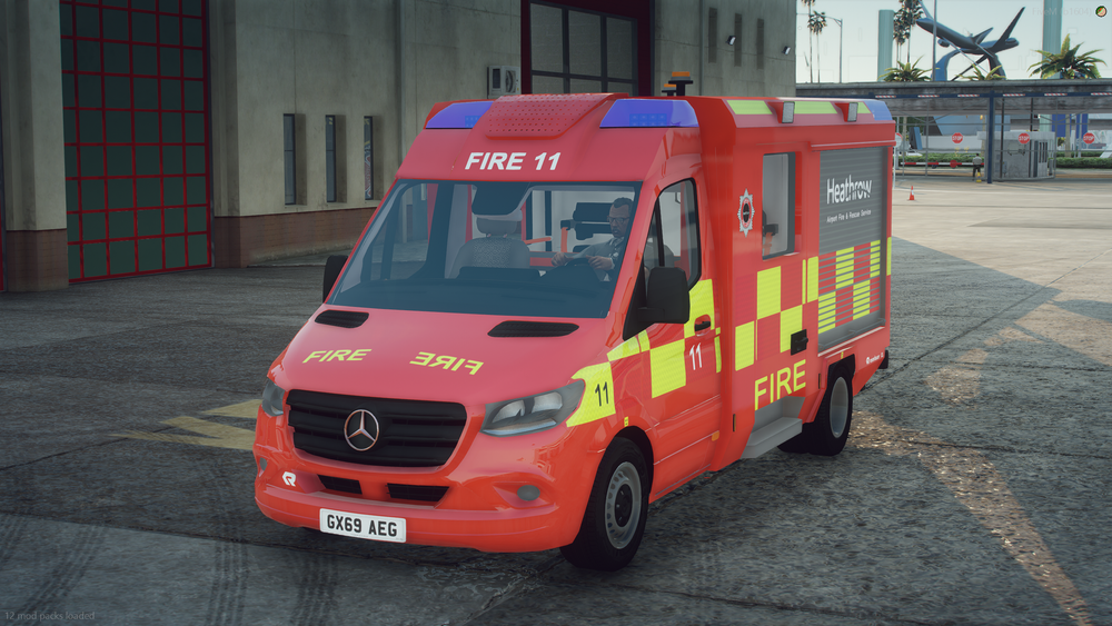 2019 Heathrow Fire & Rescue Mercedes Sprinter DRV