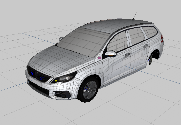 Peugeot 308 with Interior - DEV